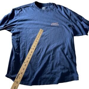 Tommy Bahama Mens Graphic Tshirt sz Large Rare Blue One Minute Workout